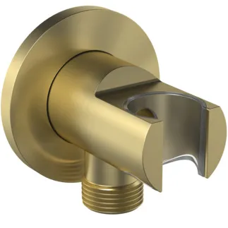 IDEAL STANDARD IDEALRAIN - Wandanschlussbogen 57x78x57 mm in brushed gold - PVD Technologie #BC807A2 - Brushed Gold