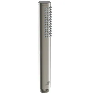 IDEAL STANDARD IDEALRAIN - 1-Funktionshandbrause 25x25x198 mm in silver storm, 8 l/min (3 bar) - Easy-Grip, Strahlregler, Durchflussbegrenzer, PVD Technologie #BC774GN - Edelstahl