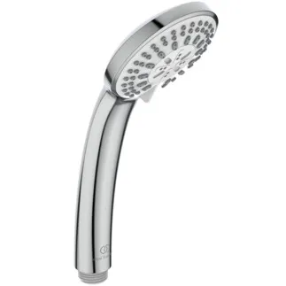 IDEAL STANDARD IDEALRAIN - Multi-Funktionshandbrause 80x225 mm in chrom, 8 l/min (3 bar) - Easy-Grip, Strahlregler, Variable Strahlarten, WRAS, Durchflussbegrenzer #B9401AA - Chrom