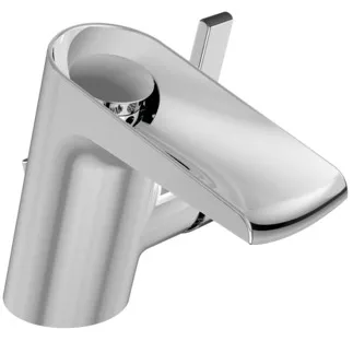 IDEAL STANDARD MELANGE - Waschtischarmatur 96x154x122 mm in chrom, 5 l/min (3 bar), mit Ablaufgarnitur - EasyFix, Strahlregler, Durchflussbegrenzer, EPD, SmartShine Oberfläche #B8630AA - Chrom