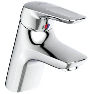 IDEAL STANDARD CERAMIX BLUE - Waschtischarmatur 55x181x153 mm, 135 mm vertikaler Abstand bis Mitte Auslauf in chrom, 11 l/min (3 bar), mit Ablaufgarnitur - Click-Technologie, CoolBody, EPD, FirmaFlow, IdealPure Technologie, SmartShine Oberfläche #A5646AA - Chrom