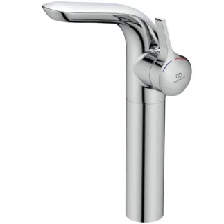 IDEAL STANDARD MELANGE - Waschtischarmatur 94x175x311 mm, 124 mm vertikaler Abstand bis Mitte Auslauf in chrom, 12 l/min (3 bar), ohne Ablaufgarnitur - EasyFix, Verdeckter Strahlregler, Click-Technologie, EPD, FirmaFlow, SmartShine Oberfläche #A4266AA - Chrom