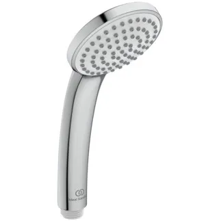 IDEAL STANDARD IDEALRAIN - 1-Funktionshandbrause 80x225 mm in chrom, 8 l/min (3 bar) - Easy-Grip, Strahlregler, WRAS, Durchflussbegrenzer #B9400AA - Chrom