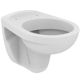 IDEAL STANDARD EUROVIT - Wand-WC 360x520x376 mm in weiß glänzend, CL1 Vollspülung 4.5 - 6 l/min, horizontaler Ablauf - CL1, CL2, NF-zertifiziert #V390601 - Weiß (Alpin)