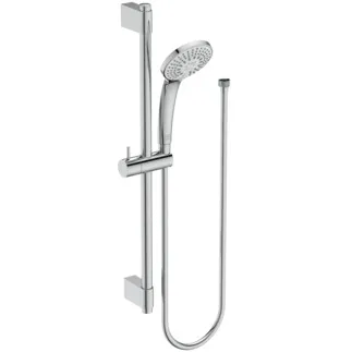 IDEAL STANDARD IDEALRAIN PRO - Brausekombination mit Brausestange 313x605 mm in chrom, 8 l/min (3 bar) - Variable Strahlarten, WRAS, Durchflussbegrenzer, Breite Brause #B9834AA - Chrom