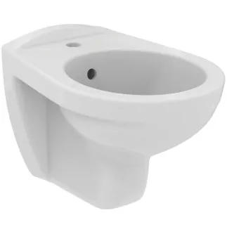 IDEAL STANDARD EUROVIT - Wand-Bidet 360x520x350 mm in weiß glänzend, 1 Hahnloch, mit Überlauf #V493101 - Weiß (Alpin), Bild 1