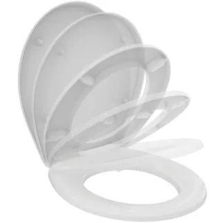 IDEAL STANDARD Sandwich Sitz 370x440x45 mm in weiß glänzend - SoftClosing WC #W303001 - Weiß (Alpin), Bild 2