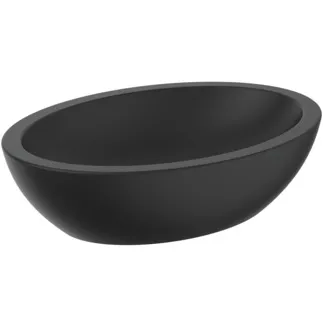 IDEAL STANDARD STRADA O - Schale 600x420x160 mm in schwarz seidenmatt, ohne Hahnloch, ohne Überlauf #K0784V3 - Schwarz