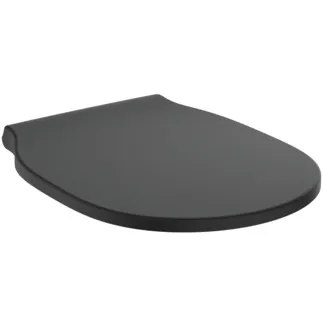 IDEAL STANDARD CONNECT AIR - Wrapover Sitz 365x445x50 mm in schwarz seidenmatt - SoftClosing WC #E0368V3 - Schwarz