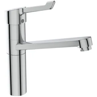 IDEAL STANDARD CERAFLEX - Küchenarmatur 47x260x260 mm, 222 mm vertikaler Abstand bis Mitte Auslauf in chrom, 9 l/min (3 bar) - BlueStart, Click-Technologie, EPD, FirmaFlow, SmartShine Oberfläche #BC137AA - Chrom
