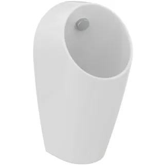 IDEAL STANDARD SPHERO - Urinal 300x300x620 mm in weiß glänzend, mit Ablaufgarnitur - Randlos #E183201 - Weiß (Alpin)