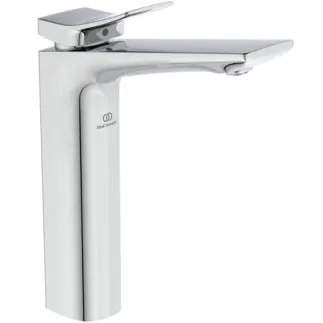 IDEAL STANDARD CONCA - Waschtischarmatur 48x218x246 mm, 150 mm vertikaler Abstand bis Mitte Auslauf in chrom, 5 l/min (3 bar), mit Ablaufgarnitur - Strahlregler, Durchflussbegrenzer, EPD, FirmaFlow, SmartShine Oberfläche #BC757AA - Chrom
