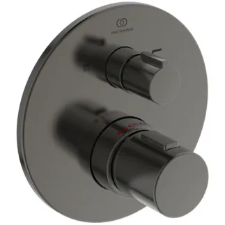 IDEAL STANDARD CERATHERM T100 - Badearmatur UP Bausatz 2 163x105x163 mm in magnetic grey, Kit 1 required (A1000), 23.0 l/min (3 bar) - Thermostatfunktion, Wasser- & Energiesparend, Sicherheitssperre, PVD Technologie. BITTE BEACHTEN SIE: Dieses Produkt wird aus dem Sortiment genommen und durch A8584A5 ersetzt. #A5814A5 - Magnetic Grey