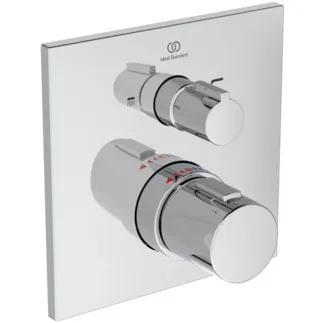 IDEAL STANDARD Ceratherm C100 - Badearmatur UP Bausatz 2 163x105x163 mm in chrom, Kit 1 required (A1000), 23.0 l/min (3 bar) - Thermostatfunktion, Wasser- & Energiesparend, Sicherheitssperre, SmartShine Oberfläche. BITTE BEACHTEN SIE: Dieses Produkt wird aus dem Sortiment genommen und durch A8588AA ersetzt. #A7522AA - Chrom