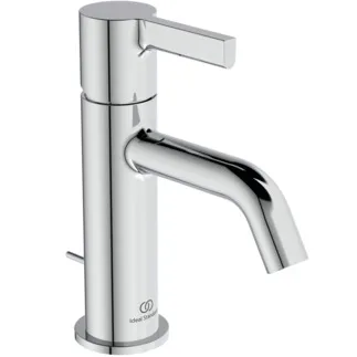 IDEAL STANDARD JOY - Waschtischarmatur 48x159x168 mm, 110 mm vertikaler Abstand bis Mitte Auslauf in chrom, 5 l/min (3 bar), mit Ablaufgarnitur - EasyFix, Strahlregler, Verdeckter Strahlregler, Durchflussbegrenzer, EPD, FirmaFlow, SmartShine Oberfläche #BC775AA - Chrom