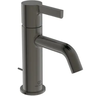 IDEAL STANDARD JOY - Waschtischarmatur 48x159x168 mm, 110 mm vertikaler Abstand bis Mitte Auslauf in magnetic grey, 5 l/min (3 bar), mit Ablaufgarnitur - EasyFix, Strahlregler, Verdeckter Strahlregler, Durchflussbegrenzer, EPD, FirmaFlow, PVD Technologie #BC775A5 - Magnetic Grey