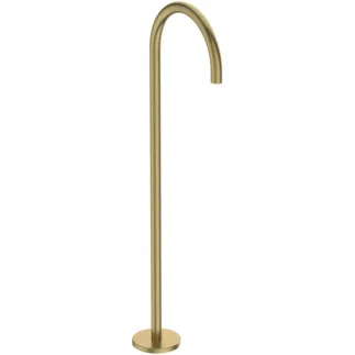 IDEAL STANDARD JOY - Freistehende Wannenarmatur 130x339x919 mm, 260 mm vertikaler Abstand bis Mitte Auslauf in brushed gold, Kit 1 included, 12 l/min (3 bar) - Verdeckter Strahlregler, PVD Technologie #A7387A2 - Brushed Gold