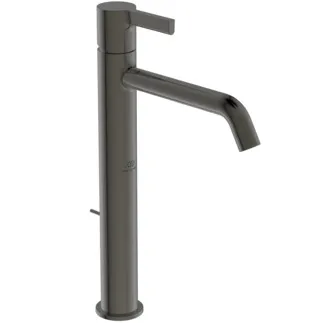 IDEAL STANDARD JOY - Waschtischarmatur 48x219x313 mm, 170 mm vertikaler Abstand bis Mitte Auslauf in magnetic grey, 5 l/min (3 bar), mit Ablaufgarnitur - EasyFix, Strahlregler, Verdeckter Strahlregler, Durchflussbegrenzer, EPD, FirmaFlow, PVD Technologie #BC781A5 - Magnetic Grey
