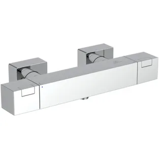 IDEAL STANDARD Ceratherm C100 - Brausearmatur AP 313x101x65 mm in chrom, 22 l/min (3 bar) - Thermostatfunktion, Wasser- & Energiesparend, CoolBody, Sicherheitssperre, SmartShine Oberfläche #A7533AA - Chrom