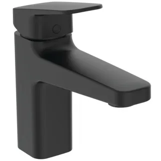 IDEAL STANDARD CERAPLAN - Waschtischarmatur 47x170x161 mm, 124 mm vertikaler Abstand bis Mitte Auslauf in schwarz, 5 l/min (3 bar), ohne Ablaufgarnitur - EasyFix, Click-Technologie, Durchflussbegrenzer, FirmaFlow, NF-zertifiziert #BD222XG - Silk Black