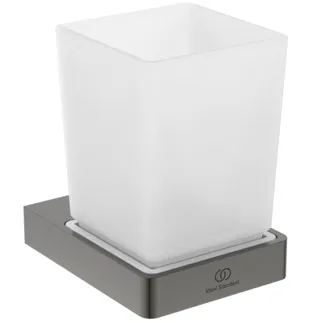 IDEAL STANDARD CONCA - Zahnputzbecher 67x87x96 mm in magnetic grey - PVD Technologie #T4504A5 - Magnetic Grey