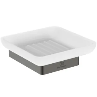 IDEAL STANDARD CONCA - Seifenschale 105x105x38 mm in magnetic grey - PVD Technologie #T4508A5 - Magnetic Grey