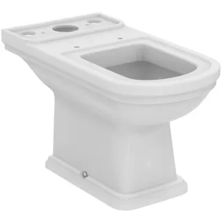 IDEAL STANDARD CALLA - Stand-WC für Kombination (rückseitig offen) 395x695x400 mm in weiß glänzend, horizontaler Ablauf #E222701 - Weiß (Alpin)