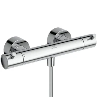 IDEAL STANDARD CERATHERM T125 - Brausearmatur AP 304x115x74 mm in chrom, 22 l/min (3 bar) - Thermostatfunktion, Wasser- & Energiesparend, Sicherheitssperre, SmartShine Oberfläche #A7587AA - Chrom