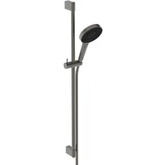 IDEAL STANDARD IDEALRAIN SOLOS - Brausekombination mit Brausestange 162x346x903 mm in magnetic grey, 8 l/min (3 bar) - Variable Strahlarten, Durchflussbegrenzer, Breite Brause, PVD Technologie #A7898A5 - Magnetic Grey