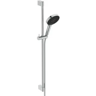 IDEAL STANDARD IDEALRAIN SOLOS - Brausekombination mit Brausestange 162x346x903 mm in chrom, 8 l/min (3 bar) - Variable Strahlarten, Durchflussbegrenzer, Breite Brause #A7898AA - Chrom