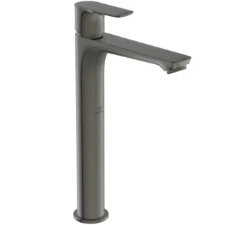 IDEAL STANDARD CONNECT AIR - Waschtischarmatur 48x188.5x296 mm, 150 mm vertikaler Abstand bis Mitte Auslauf in magnetic grey, 5 l/min (3 bar), ohne Ablaufgarnitur - EasyFix, Strahlregler, Durchflussbegrenzer, PVD Technologie #A7027A5 - Magnetic Grey