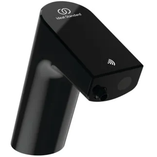 IDEAL STANDARD INTELLIFLOW - Waschtischarmatur 52x156x151 mm, 126 mm vertikaler Abstand bis Mitte Auslauf in black onyx, 1.9 l/min (3 bar), ohne Ablaufgarnitur - EasyFix, Strahlregler, Netzbetrieb, Vollständig berührungslos, Vandalismussicher, PVD Technologie #A7858B3 - Schwarz