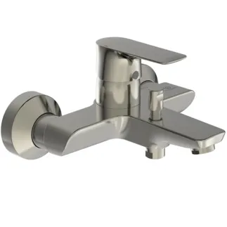 IDEAL STANDARD CONNECT AIR - Badearmatur AP 207x193x121 mm, 174 mm vertikaler Abstand bis Mitte Auslauf in silver storm, 22.0 l/min (3 bar) - Click-Technologie, FirmaFlow, PVD Technologie #A7033GN - Edelstahl