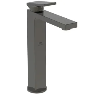 IDEAL STANDARD EXTRA - Waschtischarmatur 64x204x298 mm, 150 mm vertikaler Abstand bis Mitte Auslauf in magnetic grey, 5 l/min (3 bar), ohne Ablaufgarnitur - EasyFix, Durchflussbegrenzer, FirmaFlow, PVD Technologie #BD507A5 - Magnetic Grey