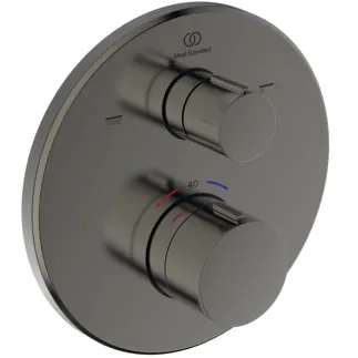 IDEAL STANDARD CERATHERM T100 - Badearmatur UP Bausatz 2 157x64x157 mm in magnetic grey, Kit 1 required (A1000NU), 20.0 l/min (3 bar) - Thermostatfunktion, Wasser- & Energiesparend, Sicherheitssperre, PVD Technologie #A8584A5 - Magnetic Grey