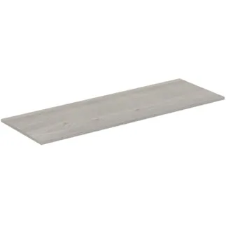 IDEAL STANDARD C.AIR - Waschtischplatte 1304x442x18 mm in eiche grau dekor / weiß matt #E1147PS - Eiche grau Dekor / weiß matt