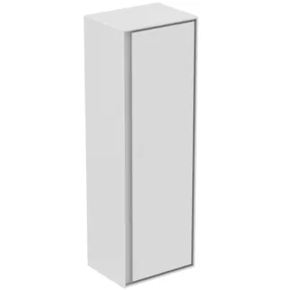 IDEAL STANDARD C.AIR - Schrank 400x300x1200 mm in weiß glänzend / weiß matt, 1 Tür - SoftClosing, Vormontiert, Nachhaltig gewonnenes Holz #E0834B2 - Weiß glänzend / weiß matt