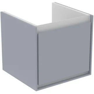 IDEAL STANDARD C.AIR - Waschtisch-Unterschrank 430x402x400 mm in hellgrau glänzend /weiß matt, 1 Schublade - SoftClosing, Vormontiert #E0842EQ - Hellgrau glänzend / weiß matt