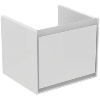 IDEAL STANDARD C.AIR - Waschtisch-Unterschrank 480x409x400 mm in weiß glänzend / weiß matt, 1 Schublade - SoftClosing, Vormontiert #E0844B2 - Weiß glänzend / weiß matt