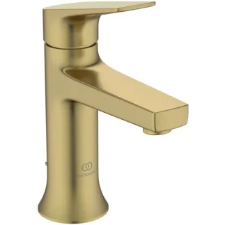 IDEAL STANDARD LDV - Waschtischarmatur 52x153x169 mm, 100 mm vertikaler Abstand bis Mitte Auslauf in brushed gold, 3.8 l/min (3 bar), mit Ablaufgarnitur - EasyFix, PVD Technologie #BD655A2 - Brushed Gold