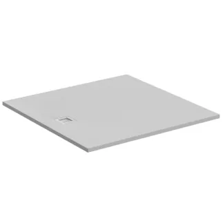 IDEAL STANDARD ULTRA FLAT S - Rechteck-Brausewanne 1200x1200x30 mm in carraraweiß, ohne Ablaufgarnitur - Antibakteriel, Rutschhemmende Oberfläche, Barrierefrei, gemäß DIN 18040, Zuschneidbar, Reparierbar, 30 mm Höhe #K8318FR - Carraraweiß