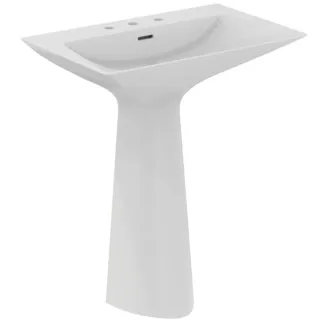 IDEAL STANDARD TIPO-Z - Waschtisch 740x470x900 mm in weiß glänzend, 3 Hahnlöcher, mit Überlauf #T442601 - Weiß (Alpin)