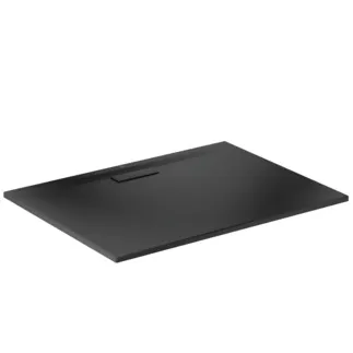 IDEAL STANDARD ULTRAFLAT NEW - Rechteck-Brausewanne 1200x900x25 mm in schwarz seidenmatt, ohne Ablaufgarnitur - Reinigungsmittelbeständig, Lichtbeständig, Barrierefrei, gemäß DIN 18040, 25 mm Höhe #T4483V3 - Schwarz