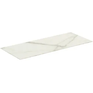 IDEAL STANDARD CONCA - Waschtischplatte 1202x505x6 mm in marmor calacatta #T3972DH - Marmor Calacatta