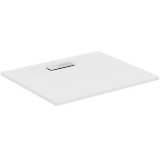 IDEAL STANDARD ULTRAFLAT NEW - Rechteck-Brausewanne 900x750x25 mm in weiß seidenmatt, ohne Ablaufgarnitur - Reinigungsmittelbeständig, Lichtbeständig, Barrierefrei, gemäß DIN 18040, 25 mm Höhe #T4480V1 - Seidenweiß