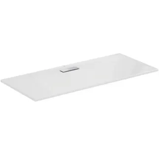 IDEAL STANDARD ULTRAFLAT NEW - Rechteck-Brausewanne 1600x700x25 mm in weiß glänzend, ohne Ablaufgarnitur - Reinigungsmittelbeständig, Lichtbeständig, Barrierefrei, gemäß DIN 18040, 25 mm Höhe #T447801 - Weiß (Alpin)