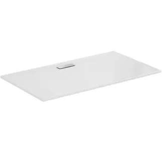 IDEAL STANDARD ULTRAFLAT NEW - Rechteck-Brausewanne 1600x900x25 mm in weiß glänzend, ohne Ablaufgarnitur - Reinigungsmittelbeständig, Lichtbeständig, Barrierefrei, gemäß DIN 18040, 25 mm Höhe #T448501 - Weiß (Alpin)