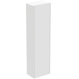 IDEAL STANDARD CONCA - Schrank 370x250x1400 mm in weiß matt lackiert, 1 Tür - Grifflos, Push-to-open, Vormontiert, Nachhaltig gewonnenes Holz #T3956Y1 - Weiß matt