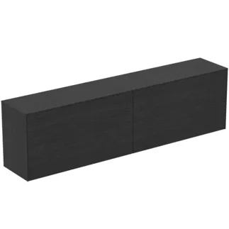 IDEAL STANDARD CONCA - Waschtisch-Unterschrank 1987x373x550 mm in eiche geflammt furnier, 4 Schubladen - Grifflos, Vollauszug, Push-to-open, SoftClosing, Vormontiert, Nachhaltig gewonnenes Holz, Echtholzfurnier #T4332Y4 - Eiche geflammt