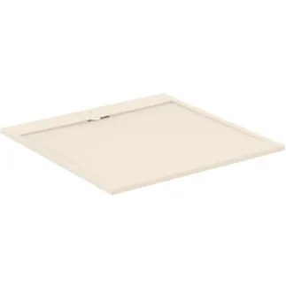 IDEAL STANDARD ULTRA FLAT S I.LIFE - Quadratische Brausewanne 1200x1200x30 mm in sandstein - Antibakteriel, Rutschhemmende Oberfläche, Barrierefrei, gemäß DIN 18040, Zuschneidbar, Reparierbar, 30 mm Höhe #T5242FT - Sandstein